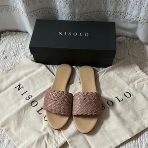 Nisolo Isla Woven Slides Sandals